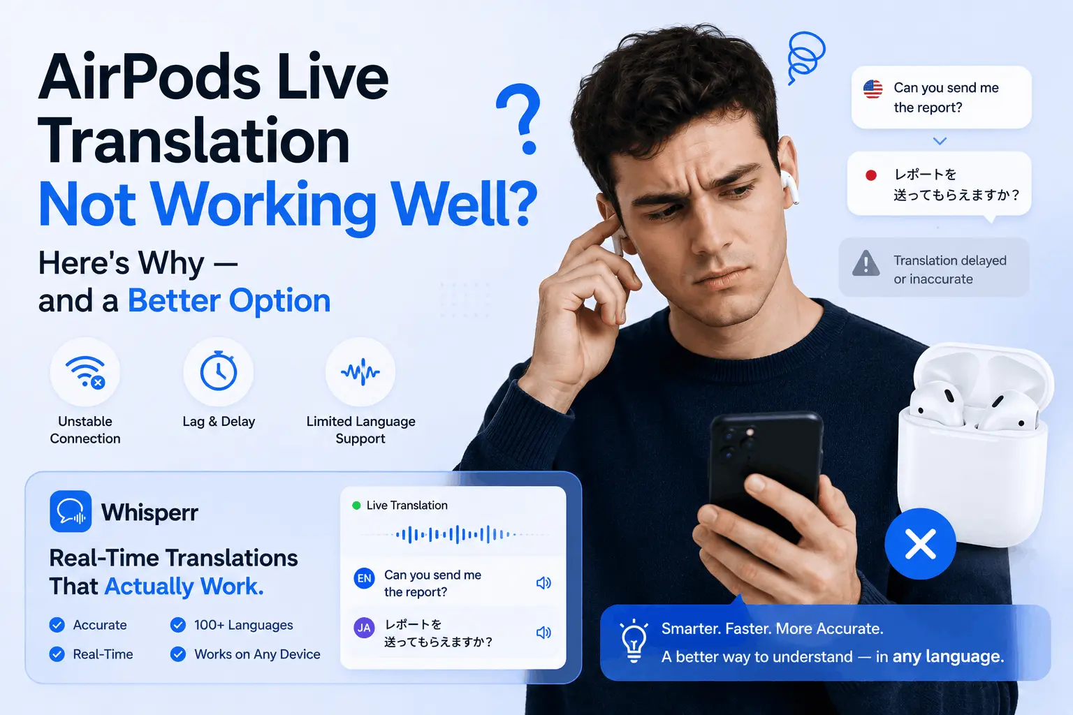 AirPods Live Translation Not Working Well Here's Why, and a Better Option Hero