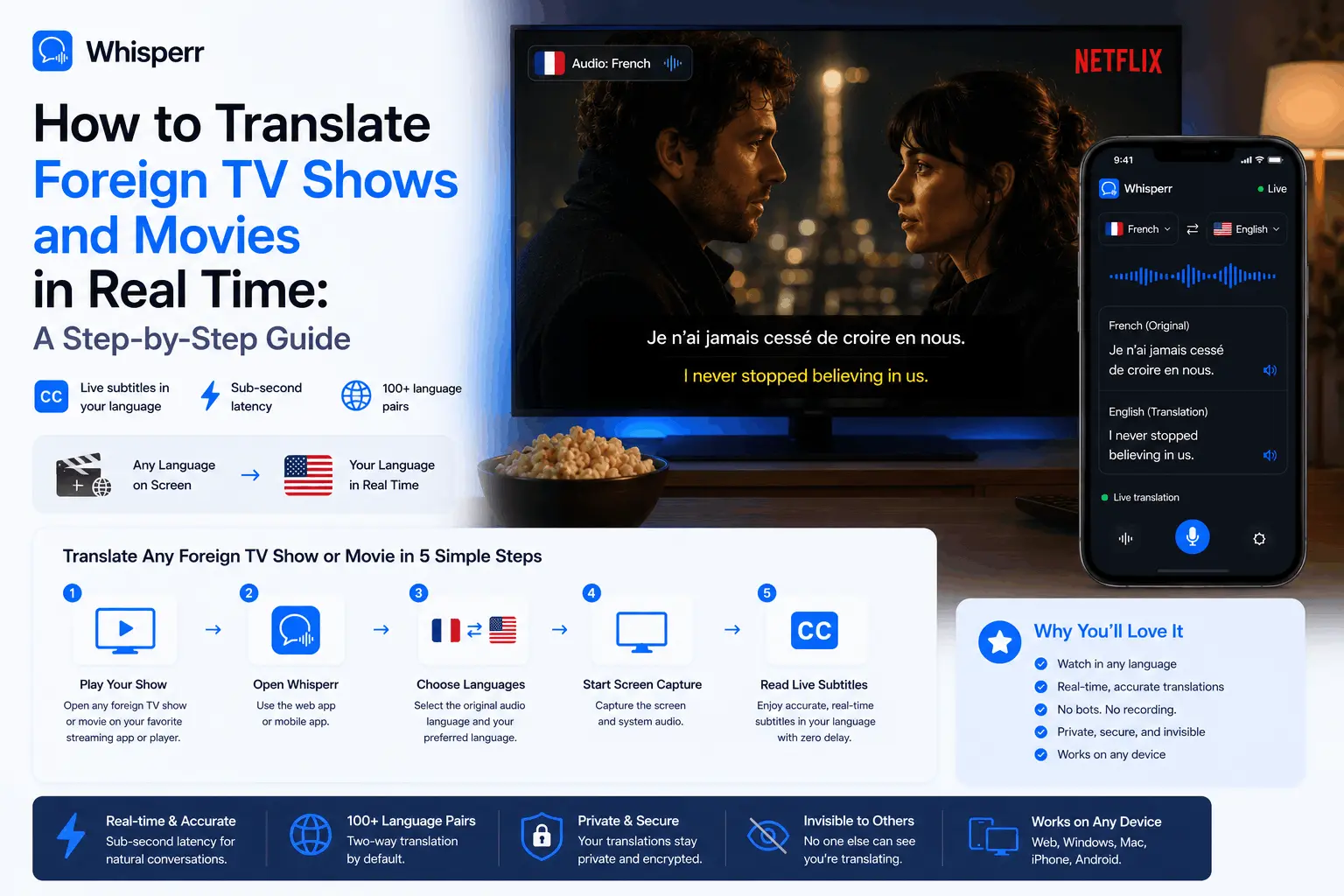How to Translate Foreign TV Shows and Movies in Real Time: A Step-by-Step Guide