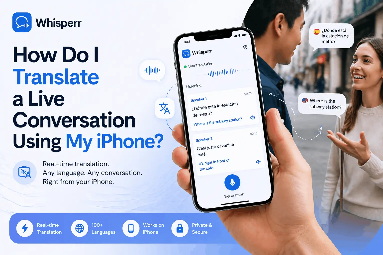 How to Translate a Live Conversation on iPhone (Real-Time)