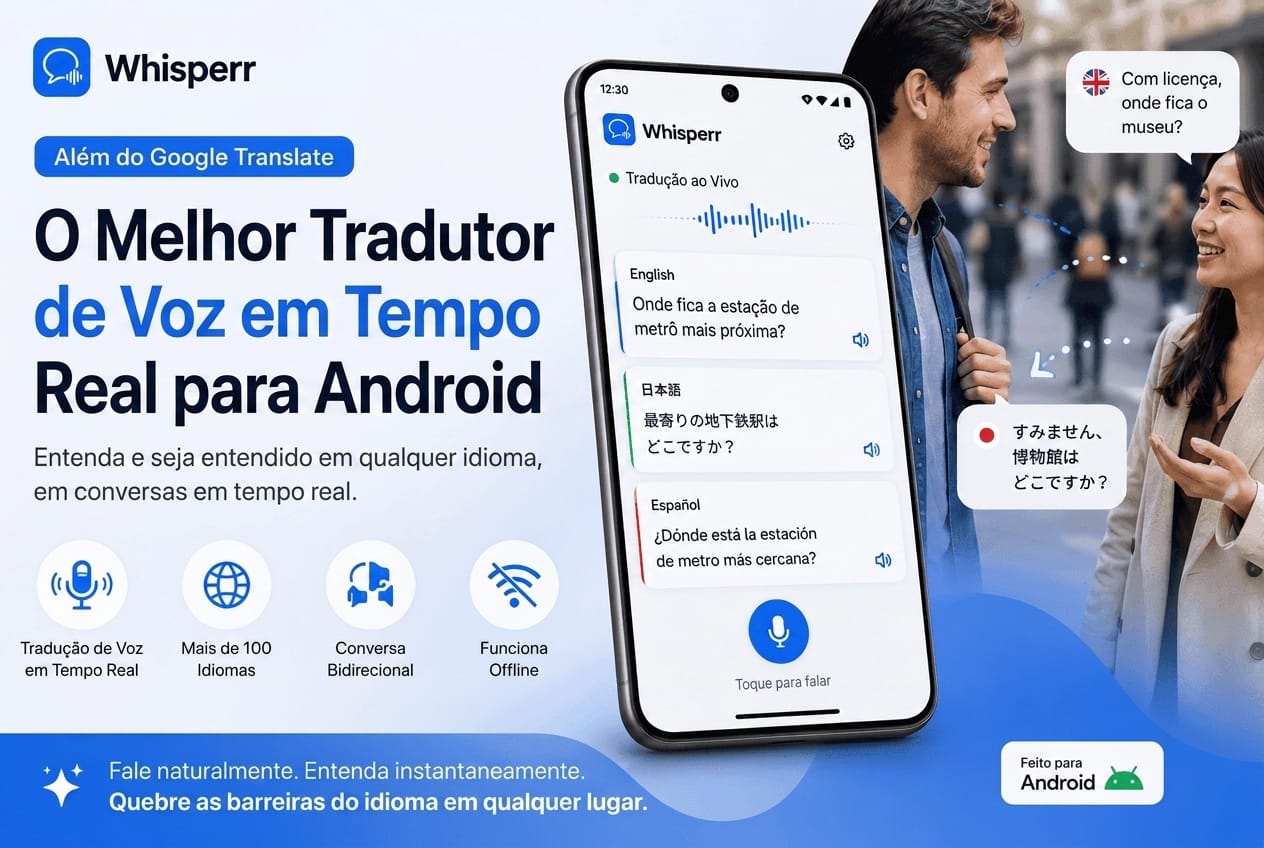 Melhor tradutor de voz em tempo real para Android 2026