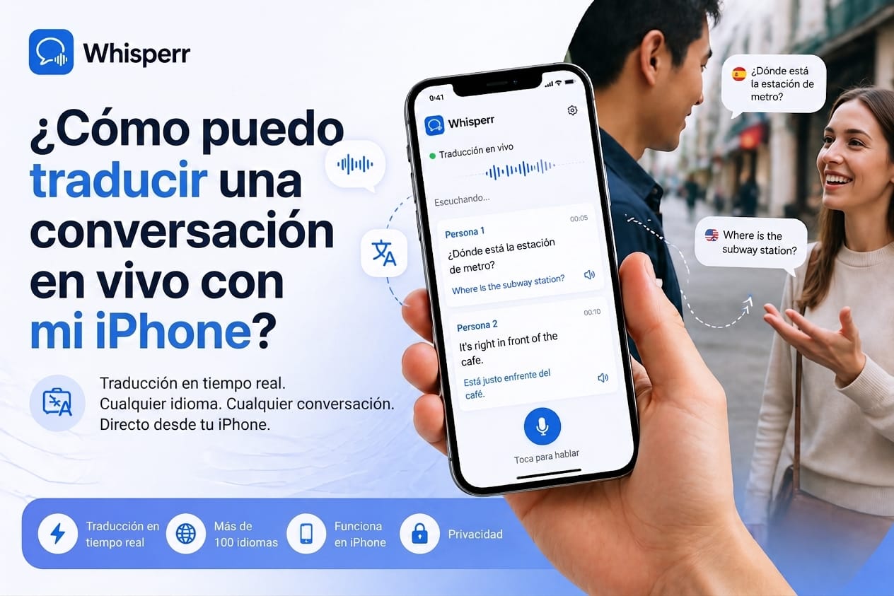Cómo traducir una conversación en vivo en el iPhone en 30 segundos