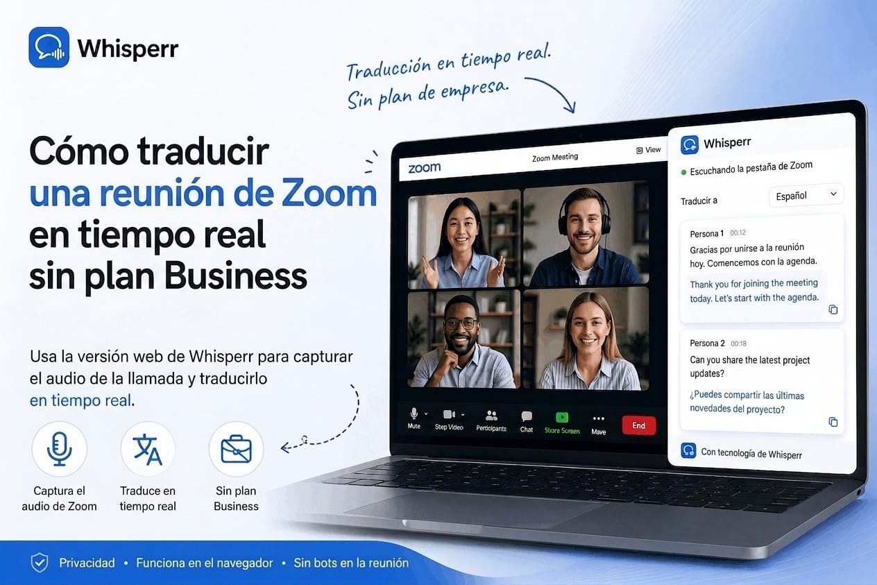 Cómo traducir una reunión de Zoom en tiempo real