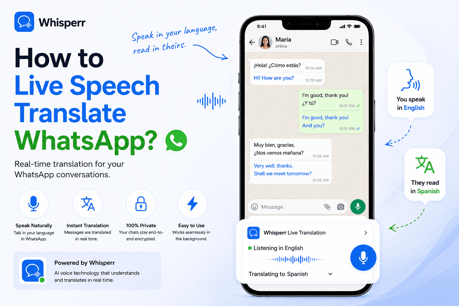 How to Live Speech Translate WhatsApp on the Web?