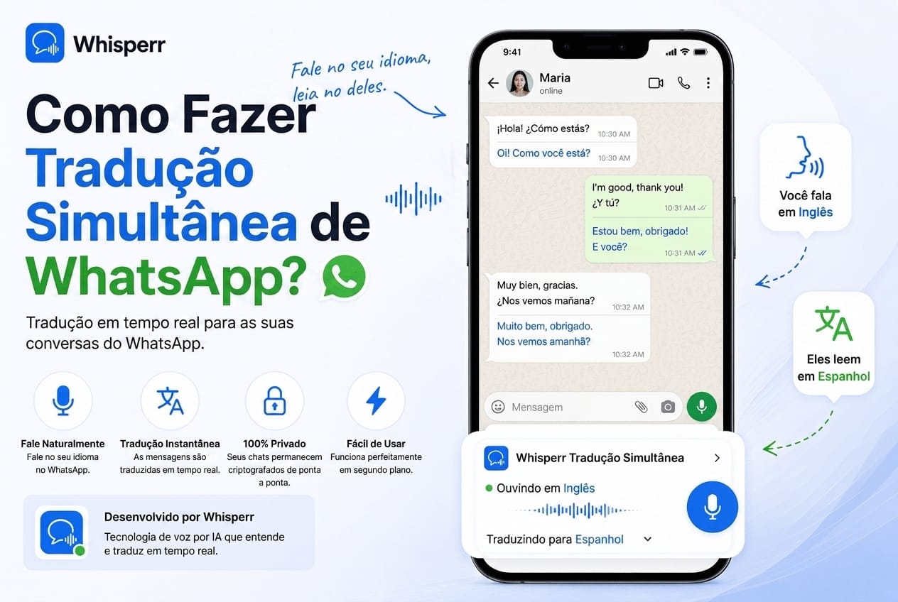 Como traduzir chamadas do WhatsApp em tempo real
