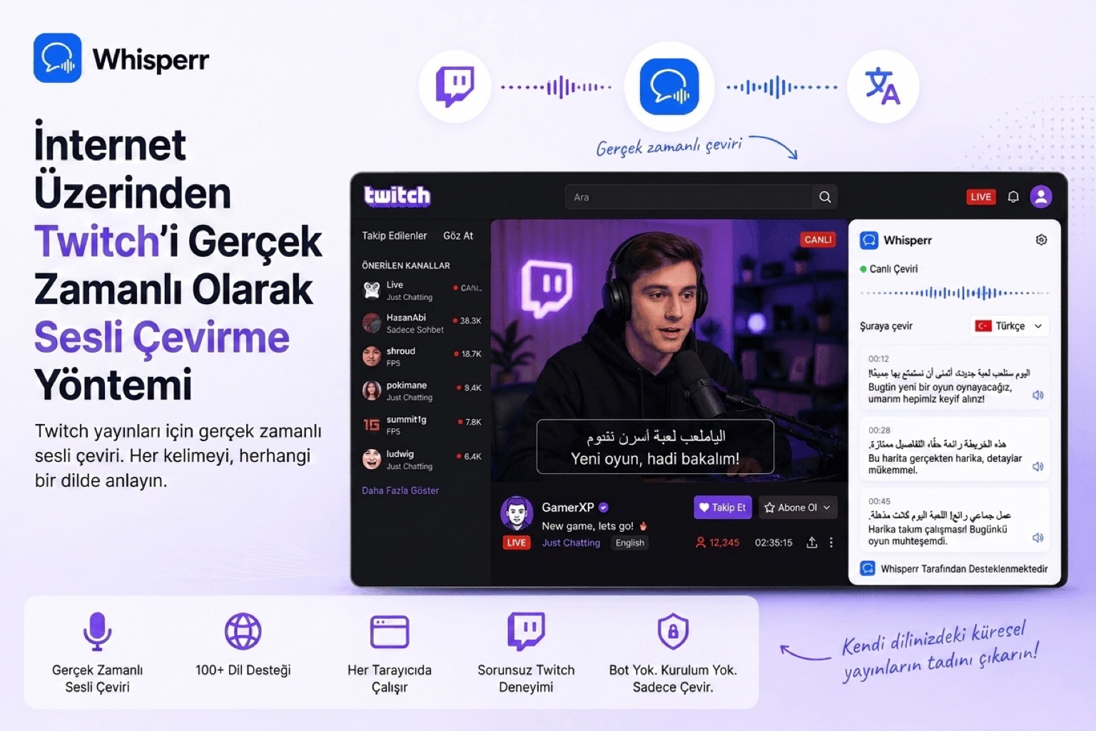 Twitch'te Sesi Gerçek Zamanlı Nasıl Çevirirsiniz?