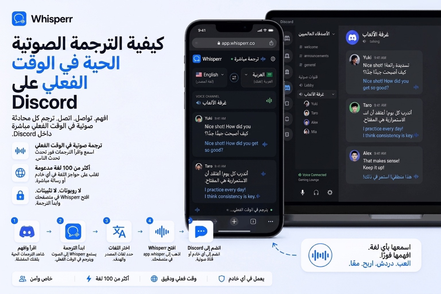 كيف تترجم الصوت فوريًا على Discord (طريقتان)