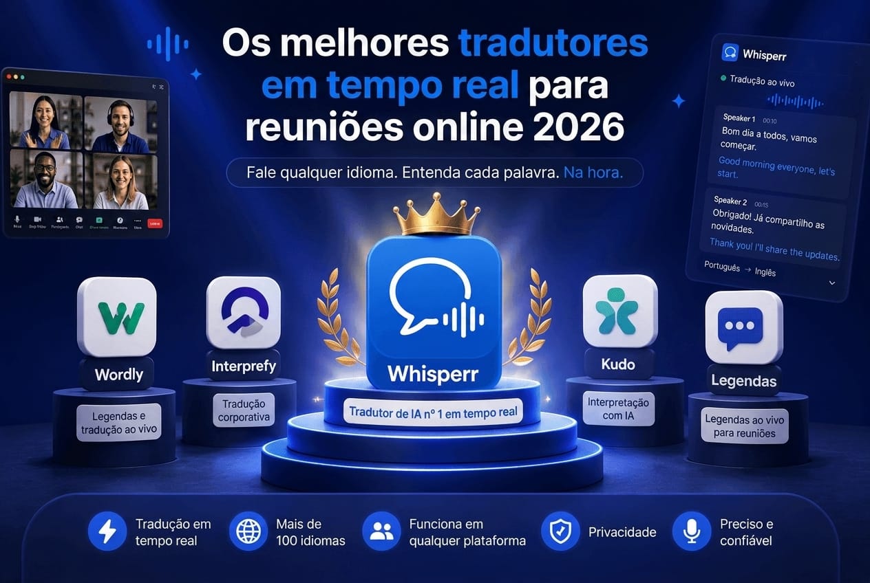 Os melhores tradutores em tempo real para reuniões online 2026