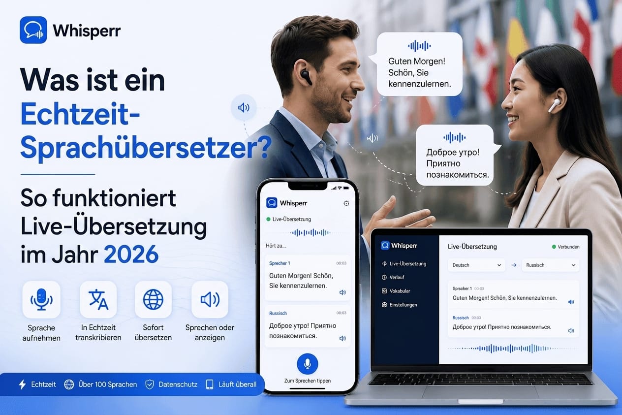 Was ist ein Echtzeit-Sprachübersetzer und wie funktioniert er?