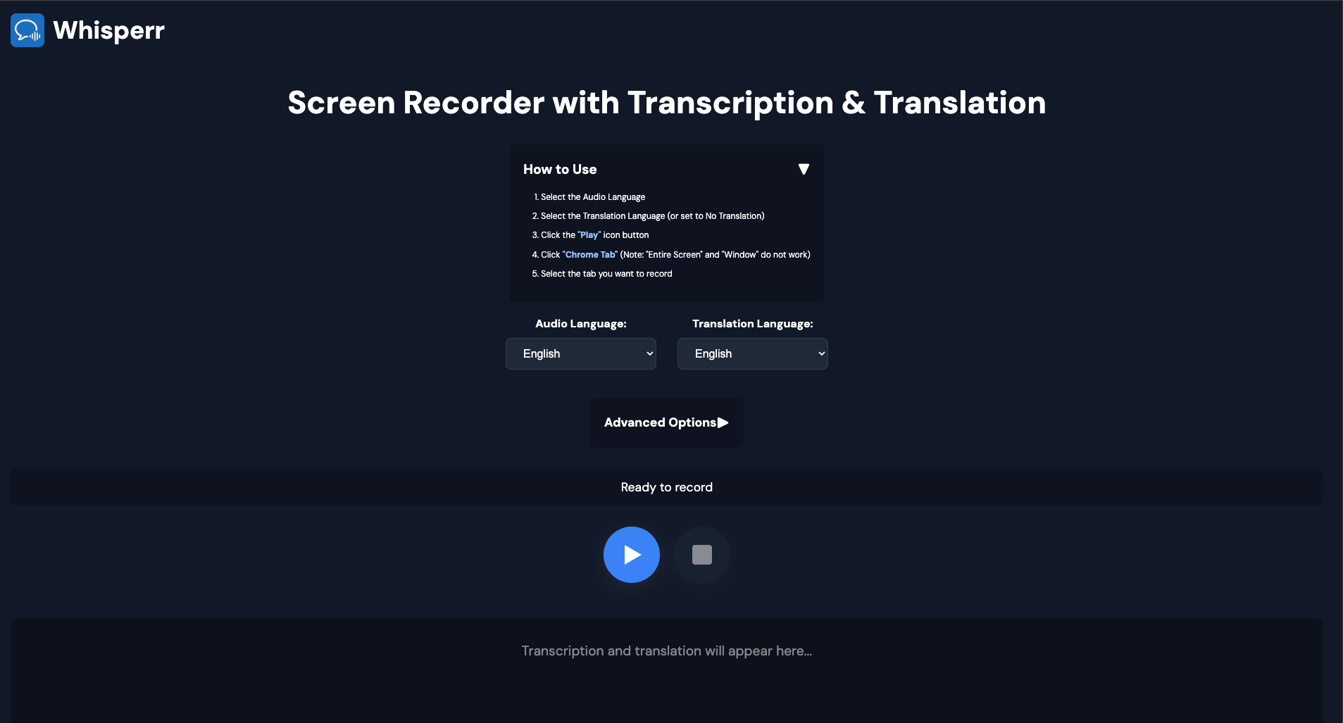 open chrome extension home dark.png
