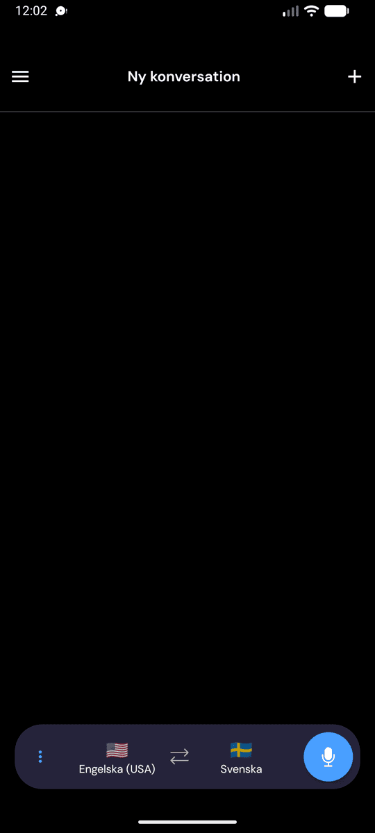 The Whisperr app open on Android showing the New Conversation screen