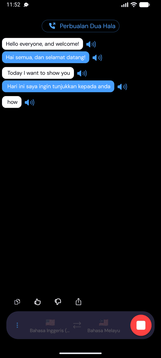 Live transcription and translation on Android with Speech Mode on