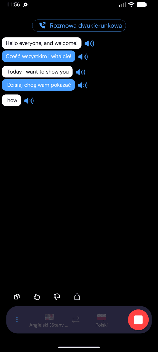 Live transcription and translation on Android with Speech Mode on