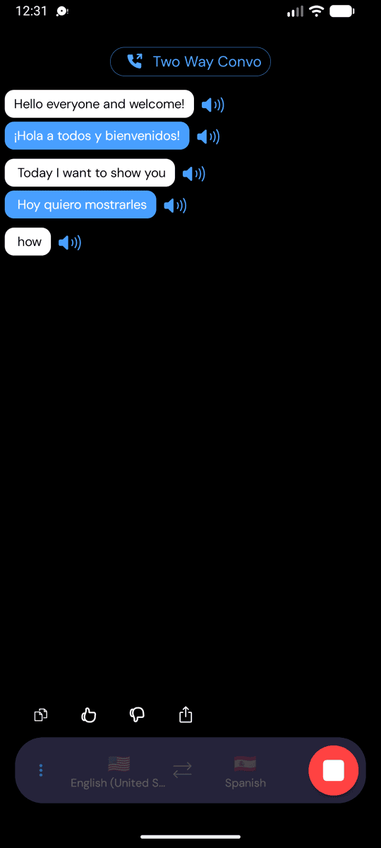 Live transcription and translation on Android with Speech Mode on