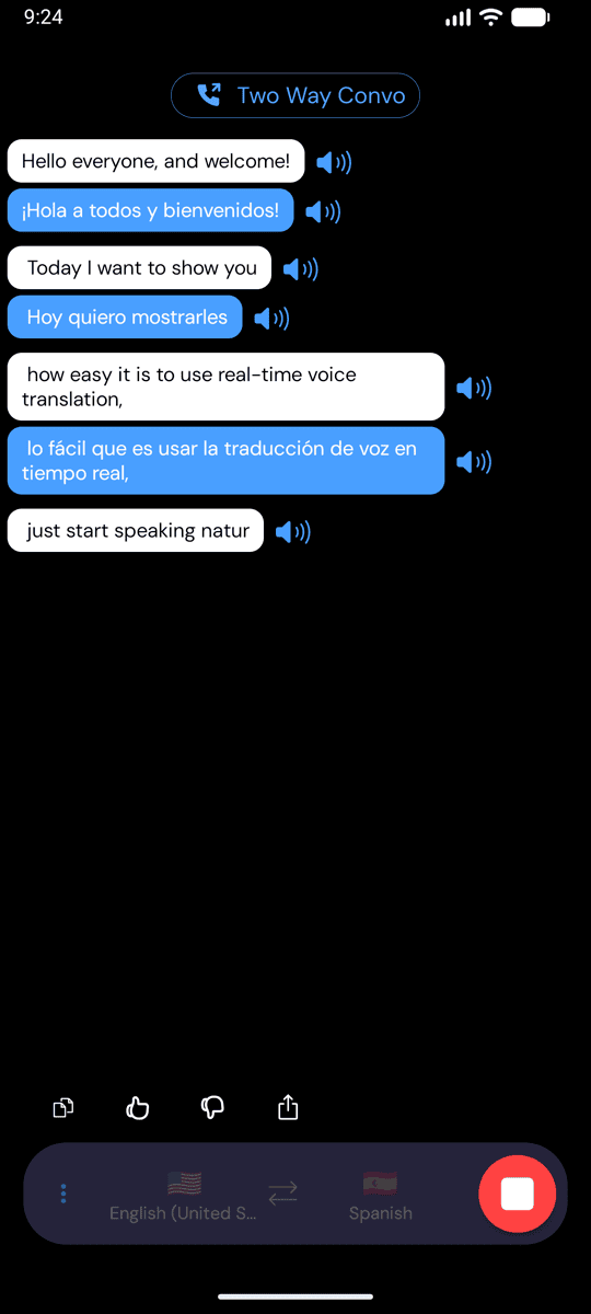 Live transcription and translation on Android with Speech Mode on