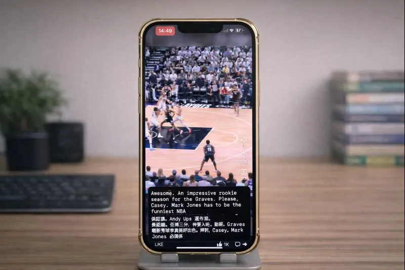 Video Content with Live Subtitles 2